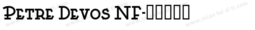 Petre Devos NF字体转换